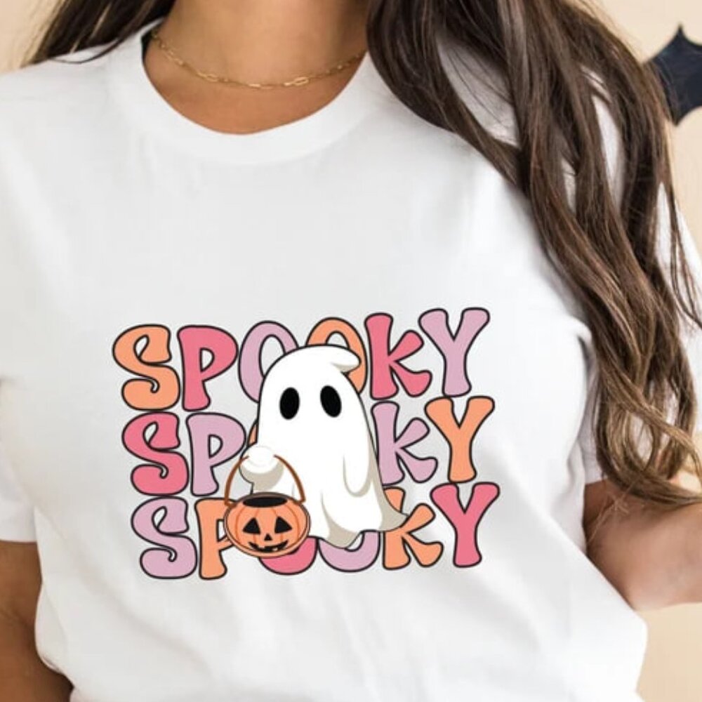 Spooky Season Tshirt, Ghost Halloween Tshirts, Halloween Tshirt